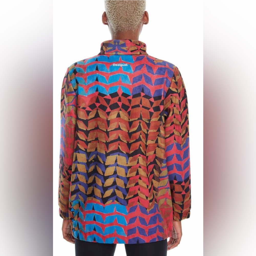 Desigual Retro Patch OLAHRAGA Jacket Size L/XL - Picture 3 of 16